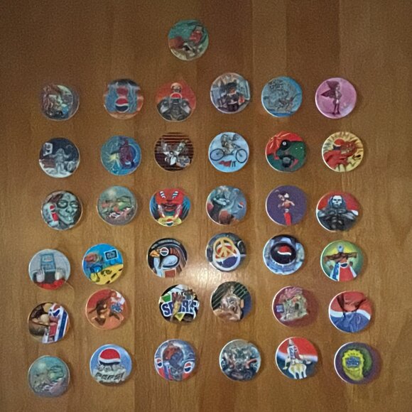 Vintage 37 POGS Big Slam 1995 Pepsi Mountain Dew Sport Collection - Picture 2 of 11